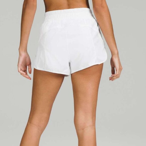 Lululemon Track That High-Rise Lined Short 3" White - Picture 12 of 12